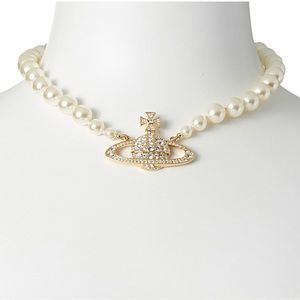 Vivienne Westwood Crystals and pearls orb choker